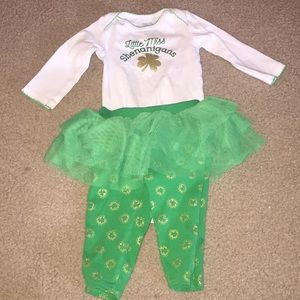 Baby girls St. Patrick’s Day outfit